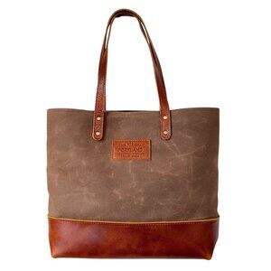 Portland Leather Brown Big Big Tote - Brand New